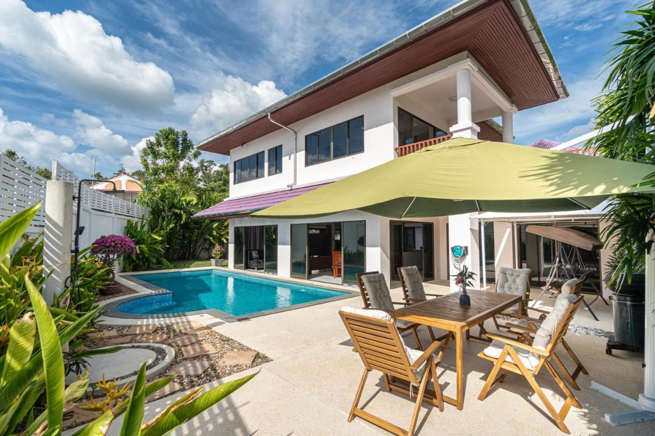 Villa Amaya, 2 Story Tropical Oasis With Green Hills View & Pool, Kamala Beach Exterior photo